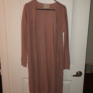 Pink Duster Cardigan